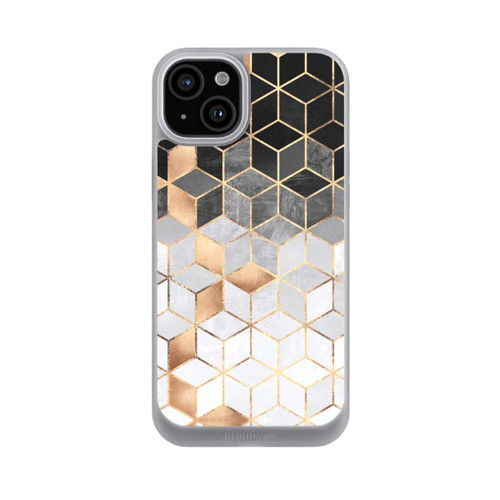Apple iPhone 15 Plus NIVOpure Würfel dunkel und gold
