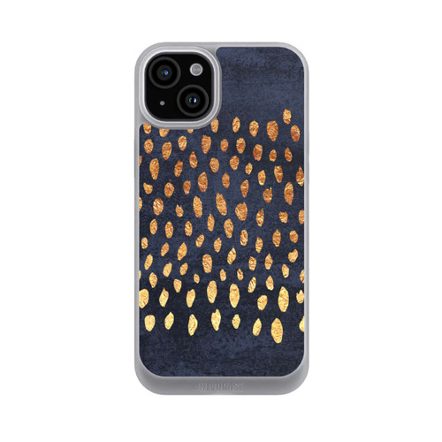 Apple iPhone 15 Plus NIVOpure Muster Gold und Marine