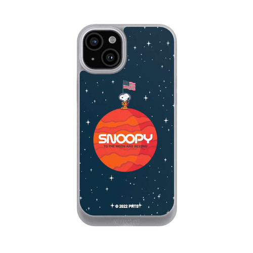 Apple iPhone 15 Plus NIVOpure Snoopy Weltraumreisender Orange