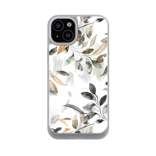 Apple iPhone 15 Plus NIVOpure Aquarellblätter neutral
