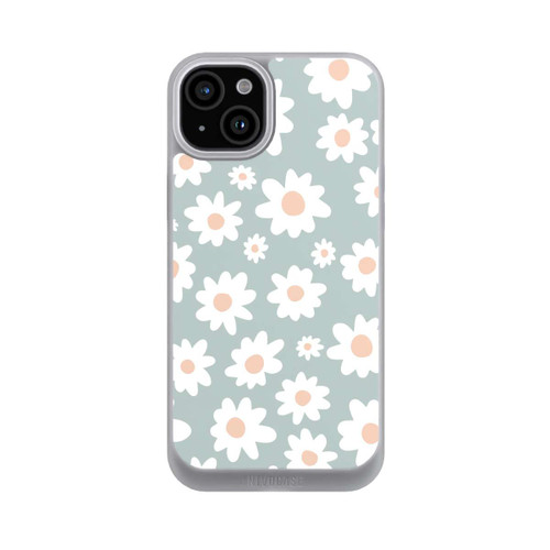 Apple iPhone 15 Plus NIVOpure Gänseblümchen Muster grün