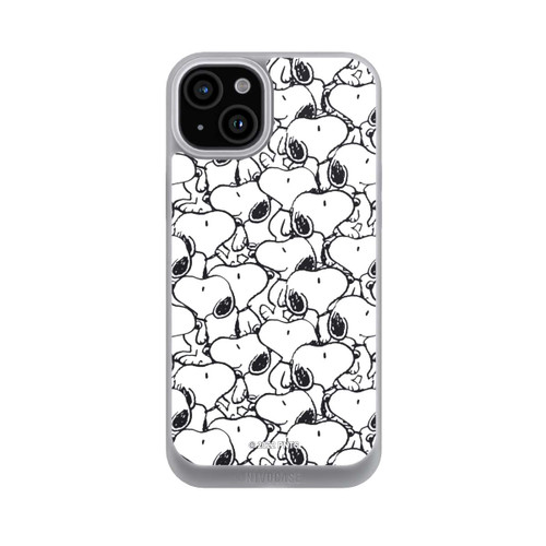 Apple iPhone 15 Plus NIVOpure Snoopy Muster Schwarz und Weiß