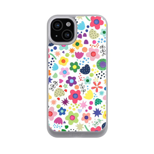 Apple iPhone 15 Plus NIVOpure Psychedelische Blumen bunt