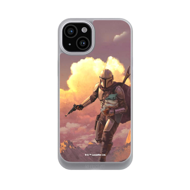iPhone 15 Plus NIVOpure Der Mandalorianer und Grogu Sonnenguntergang Wolken