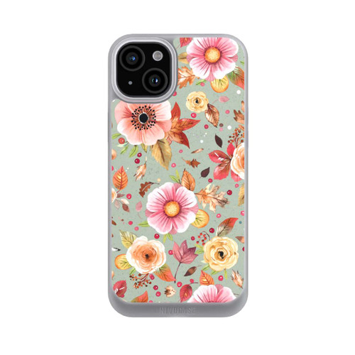 Apple iPhone 15 Plus NIVOpure Herbstblumen Weiches Grün