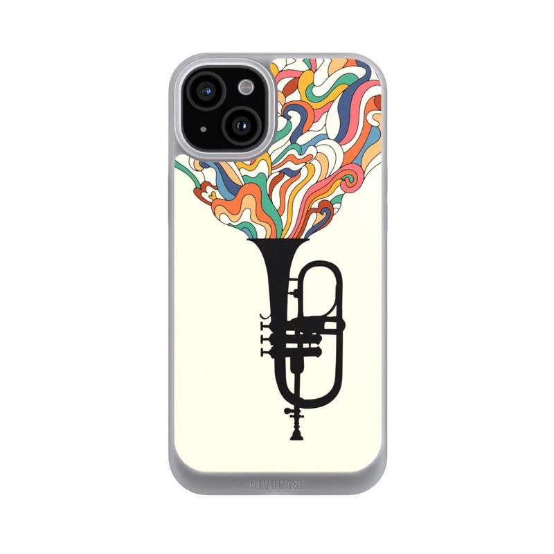 iPhone 15 Plus NIVOpure Flügelhorn Jazz bunt