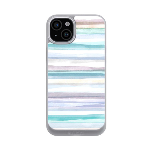 Apple iPhone 15 Plus NIVOpure Pastellfarbene Streifen Blau