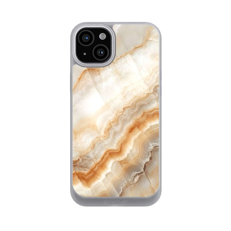 iPhone 15 Plus NIVOpure Honig Marmor