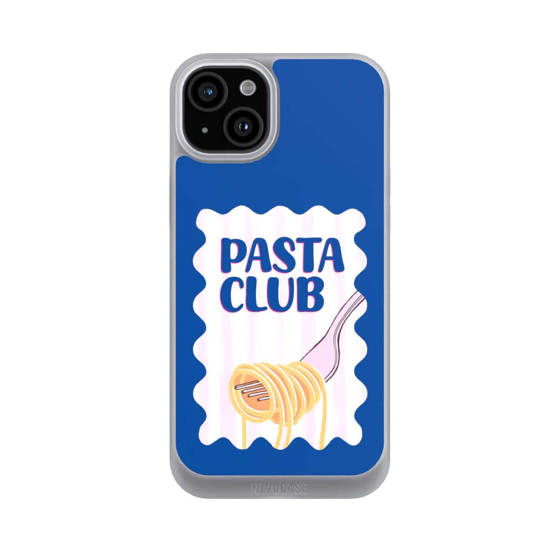iPhone 15 Plus NIVOpure Pasta Club in Blue and Pink