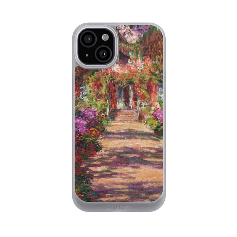 iPhone 15 Plus NIVOpure Eine Allee in Monets Garten in Giverny by Claude Monet
