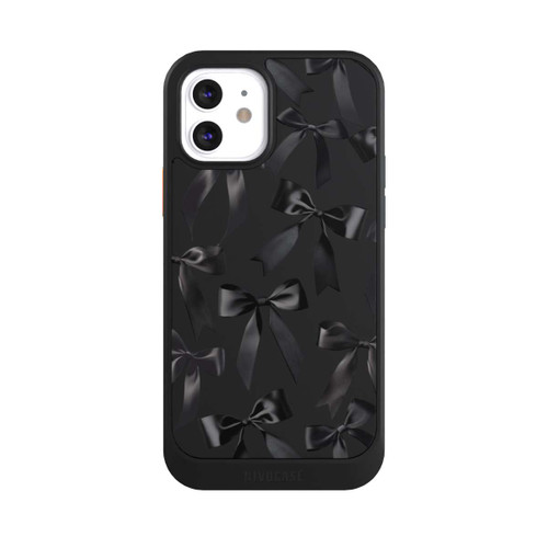 Apple iPhone 12 NIVOcore Schwarze Satinschleifen