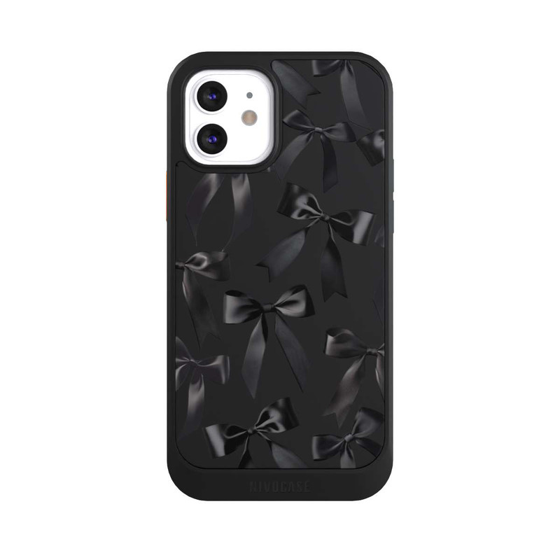 iPhone 12 NIVOcore Schwarze Satinschleifen