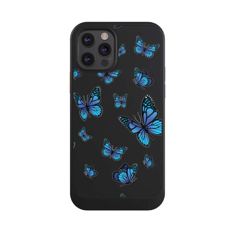 iPhone 12 Pro NIVOcore Motif papillon transparent