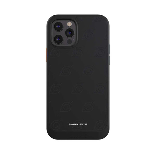 Apple iPhone 12 Pro NIVOcore Black Konoha Pattern Transparant