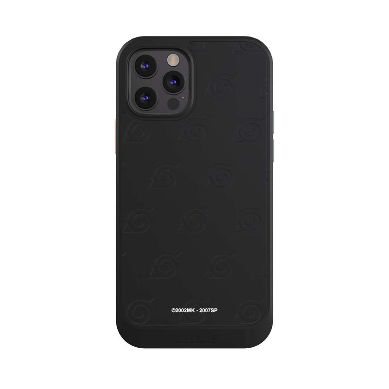 iPhone 12 Pro NIVOcore Black Konoha Pattern Transparant
