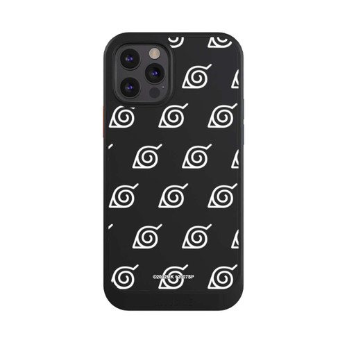 Apple iPhone 12 Pro NIVOcore white Konoha-Pattern Transparent