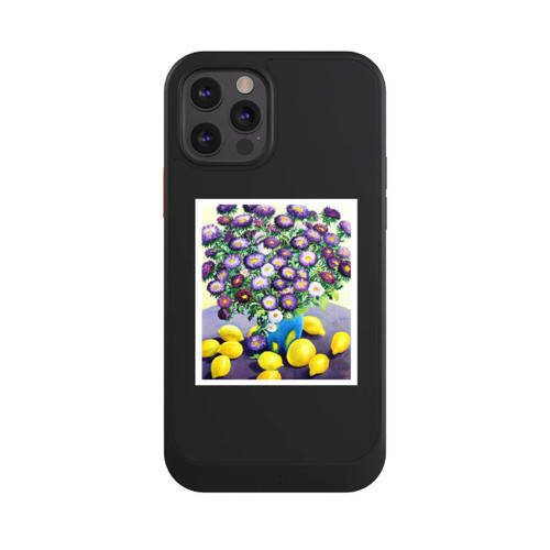 Apple iPhone 12 Pro NIVOcore Purple Asters and Lemons by Christopher Ryland
