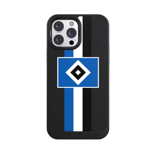 Apple iPhone 13 Pro Max NIVOcore HSV Streifen - Blau-Weiß-Schwarz - ohne Hintergrund