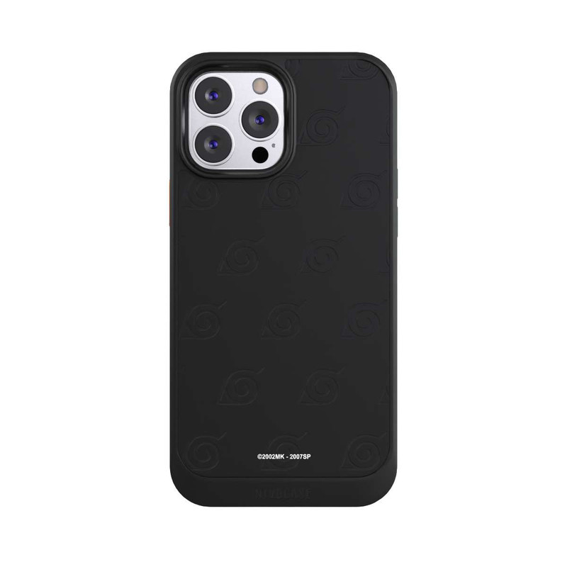 iPhone 13 Pro Max NIVOcore Schwarzes Konoha-Muster Transparent