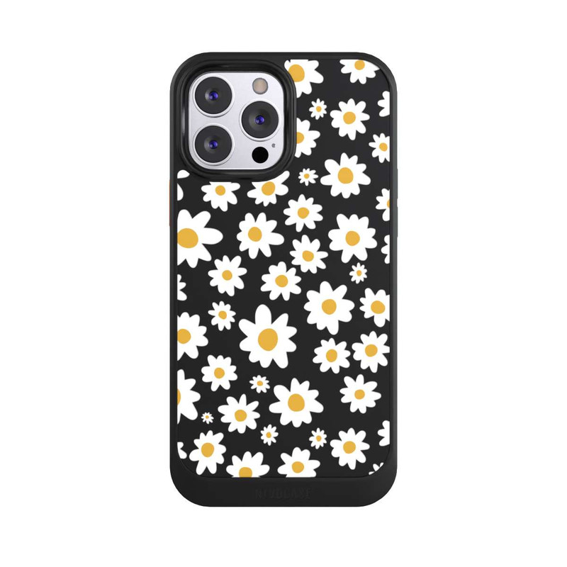 iPhone 13 Pro Max NIVOcore Daisy Flower Seamless Pattern Transparent