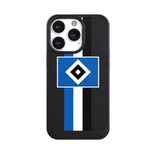 Apple iPhone 13 Pro NIVOcore HSV Streifen - Blau-Weiß-Schwarz - ohne Hintergrund