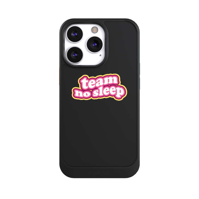 iPhone 13 Pro NIVOcore Team No Sleep 70s Transparent