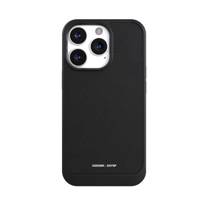 iPhone 13 Pro NIVOcore Schwarzes Konoha-Muster Transparent