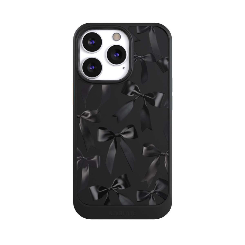 iPhone 13 Pro NIVOcore Schwarze Satinschleifen