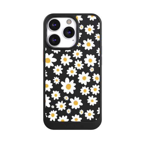 Apple iPhone 13 Pro NIVOcore Daisy Flower Seamless Pattern Transparent