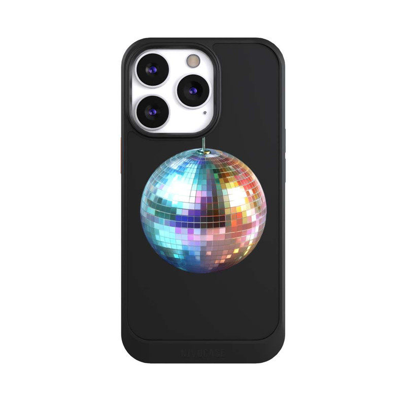 iPhone 13 Pro NIVOcore Disco Balls Party Blue Gold Transparent with AI