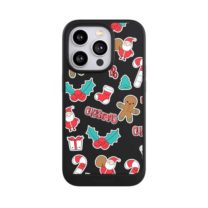 iPhone 14 Pro NIVOcore Christmas Pattern transparent