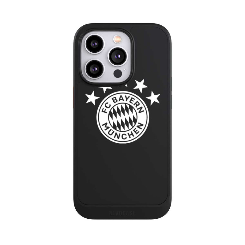 iPhone 14 Pro NIVOcore Logo FCB Uni avec Étoiles - sans Fond