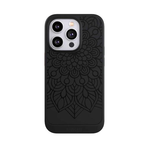 Apple iPhone 14 Pro NIVOcore Indian Mandala Schwarz ohne Hintergrund