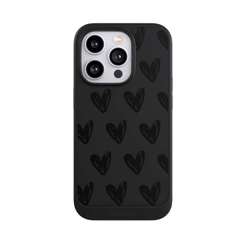 Apple iPhone 14 Pro NIVOcore Herzen Schwarz ohne Hintergrund