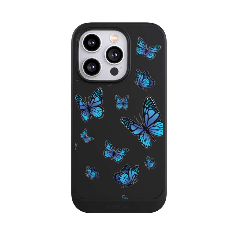 iPhone 14 Pro NIVOcore Butterfly Pattern Transparent