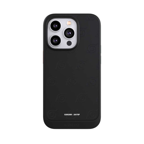 Apple iPhone 14 Pro NIVOcore Schwarzes Konoha-Muster Transparent