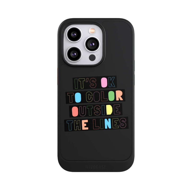 iPhone 14 Pro NIVOcore Color Outside The Line Transparent