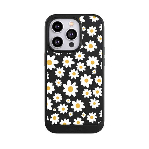 Apple iPhone 14 Pro NIVOcore Daisy Flower Seamless Pattern Transparent