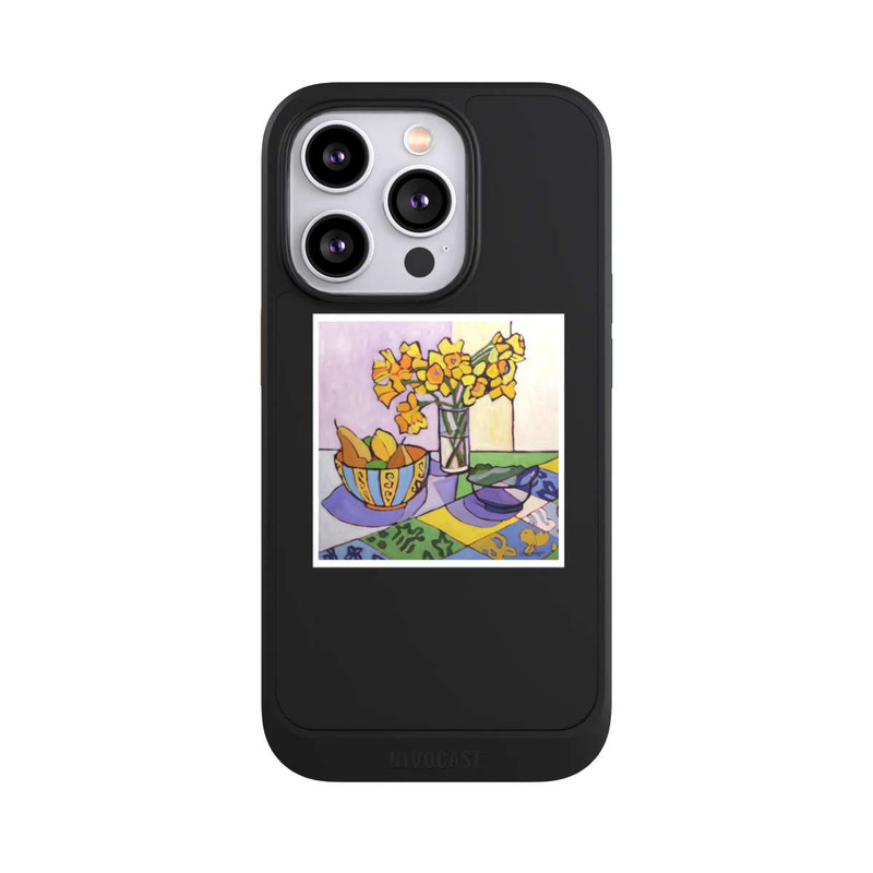 iPhone 14 Pro NIVOcore Daffodil Patchwork, 2023, by Catherine J Martzloff