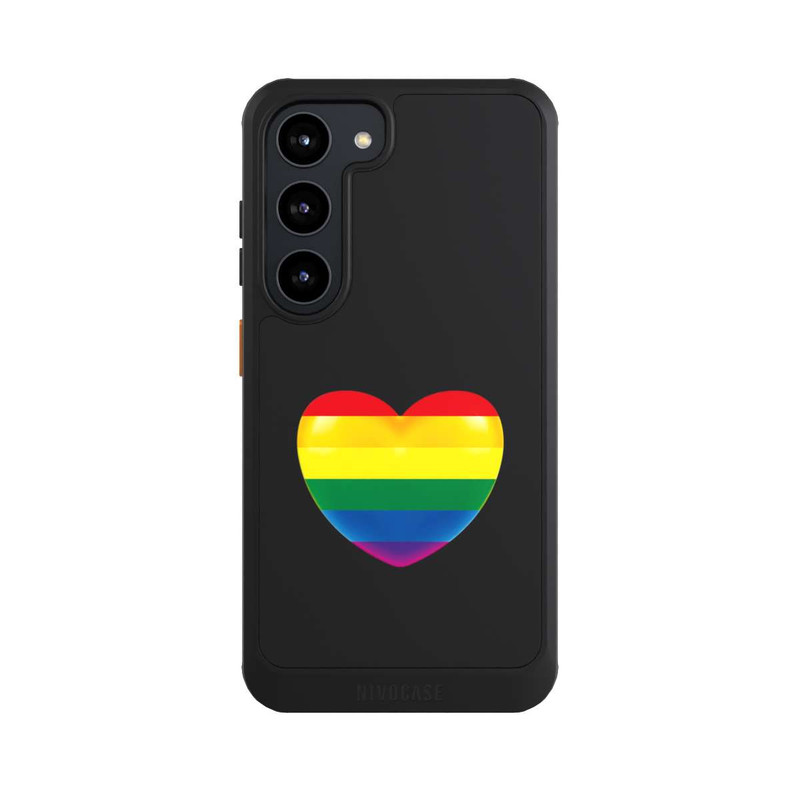 Galaxy S23 NIVOcore Pride Heart transparent