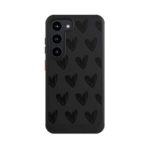 Samsung Galaxy S23 NIVOcore Herzen Schwarz ohne Hintergrund