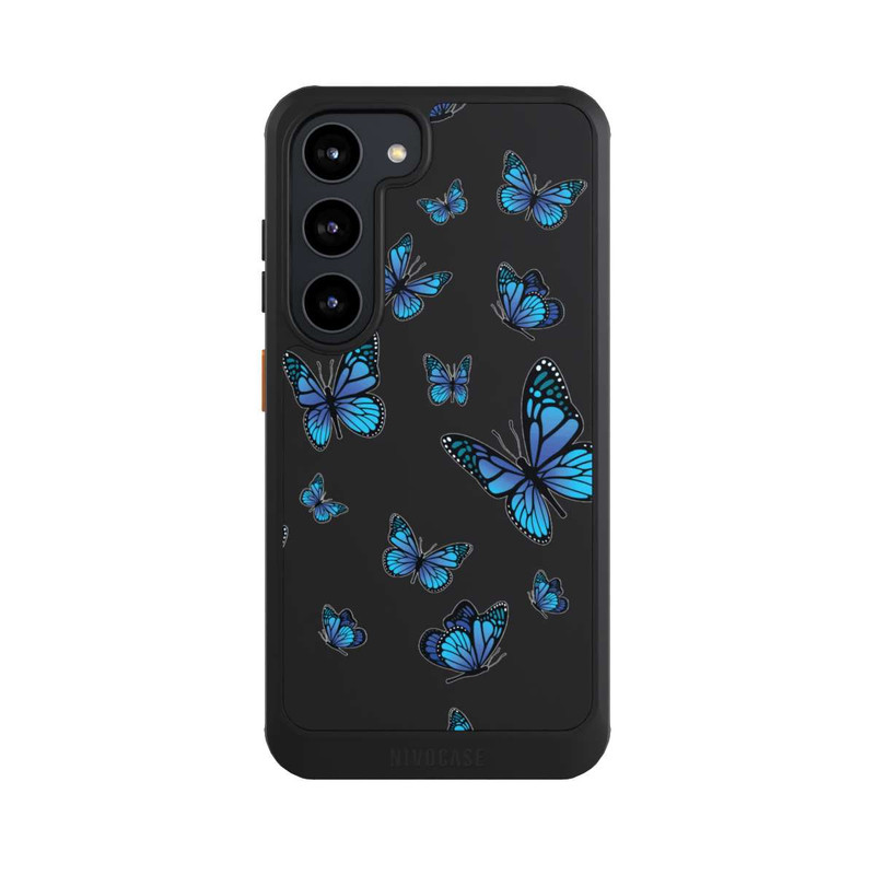 Galaxy S23 NIVOcore Schmetterlingmuster Transparent