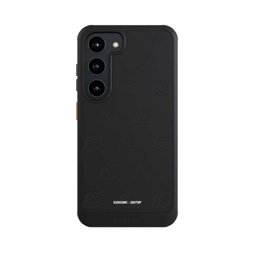 Samsung Galaxy S23 NIVOcore Schwarzes Konoha-Muster Transparent