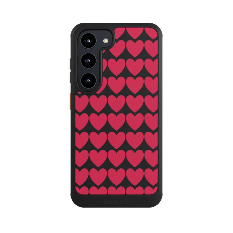 Galaxy S23 NIVOcore Viva Magenta Hearts