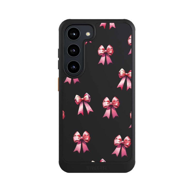 Galaxy S23 NIVOcore Schleifen Muster Aquarell Pink