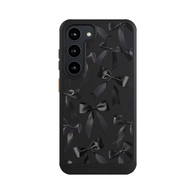 Galaxy S23 NIVOcore Schwarze Satinschleifen
