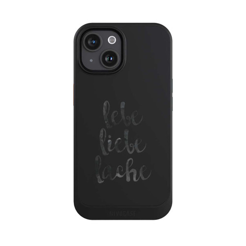 Apple iPhone 15 NIVOcore Lebe Liebe Lache ohne Hintergrund
