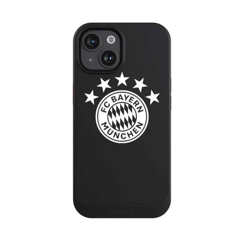 Apple iPhone 15 NIVOcore FCB Logo einfarbig mit Sternen - ohne Hintergrund