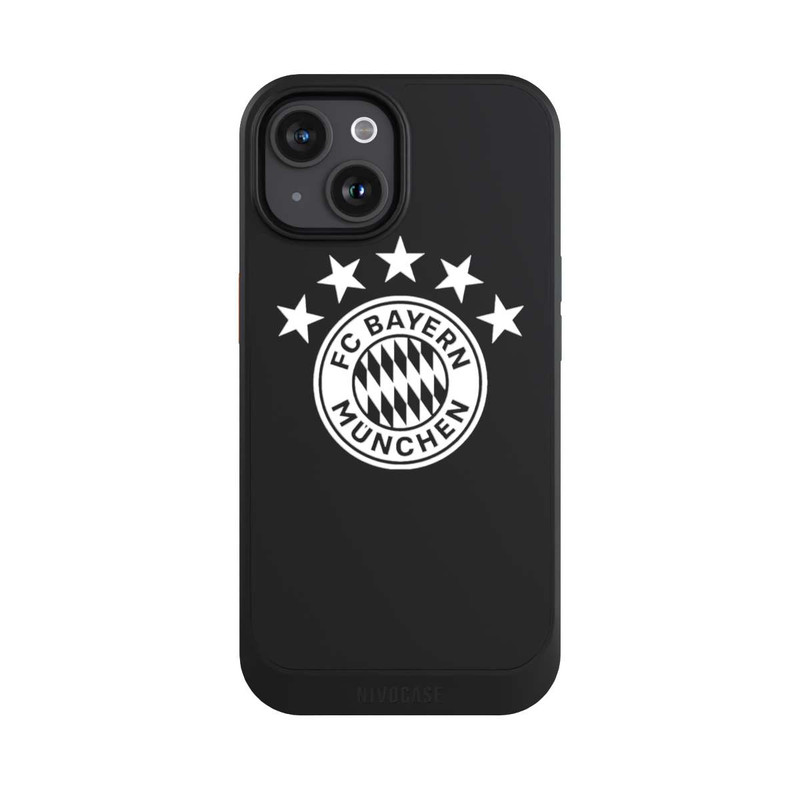iPhone 15 NIVOcore FCB Logo plain with stars - transparent