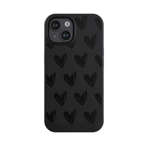 Apple iPhone 15 NIVOcore Herzen Schwarz ohne Hintergrund